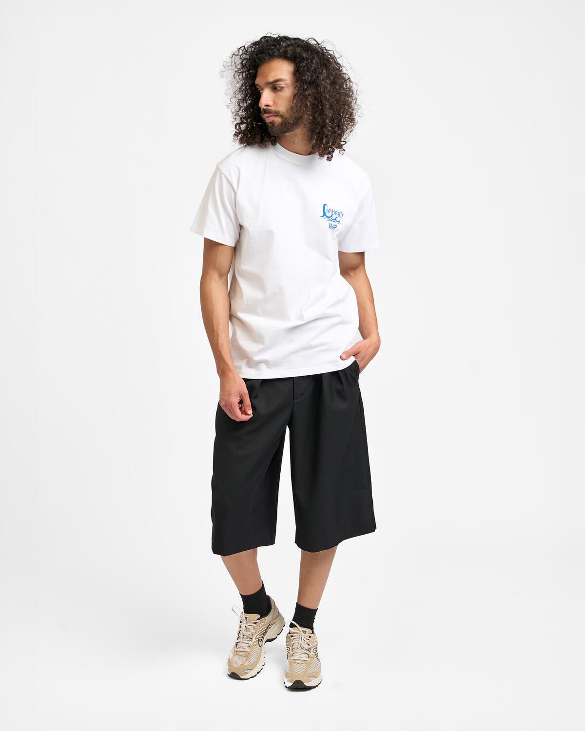 Beams Wide Short Slacks | 11251196803-19 | AFEW STORE